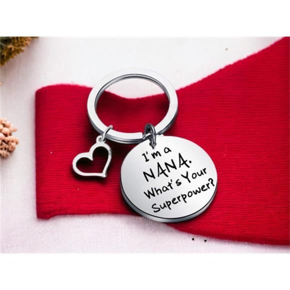 Keychain Nana Gifts | Nana Superpower Grandmother Gifts Metal Keyring - Picture 2 of 8